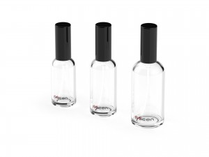 5-100ml Green Glass Bottle with Sprayer and Cap