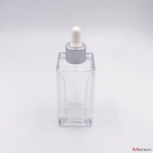 100ml Clear glass thick base bottle with Teat dropper