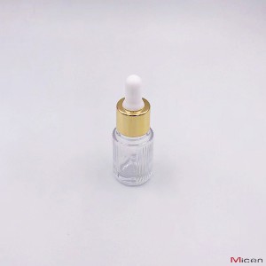 10ml Thick base clear glass bottle with Teat dropper