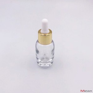 Flacon en verre de 15 ml avec compte-gouttes