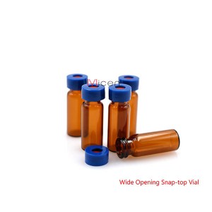 Wide opening vial