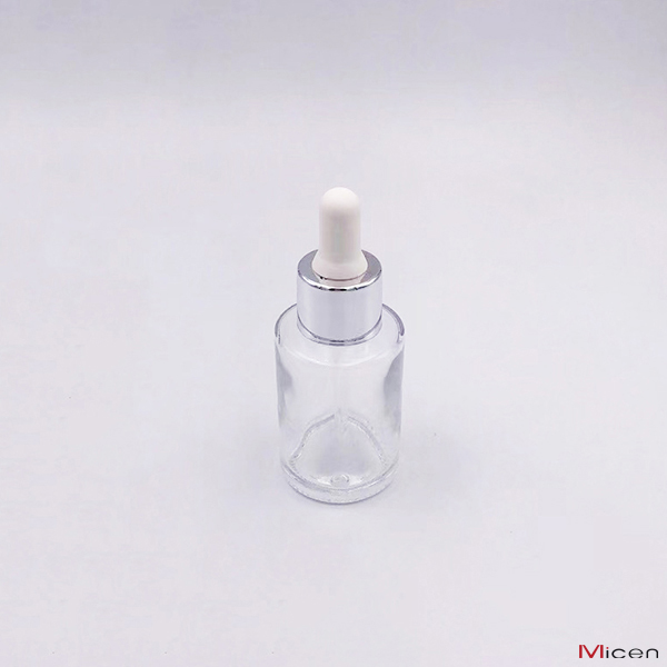 ڈراپر فیچرڈ امیج کے ساتھ 30ml صاف شیشے کی بوتل