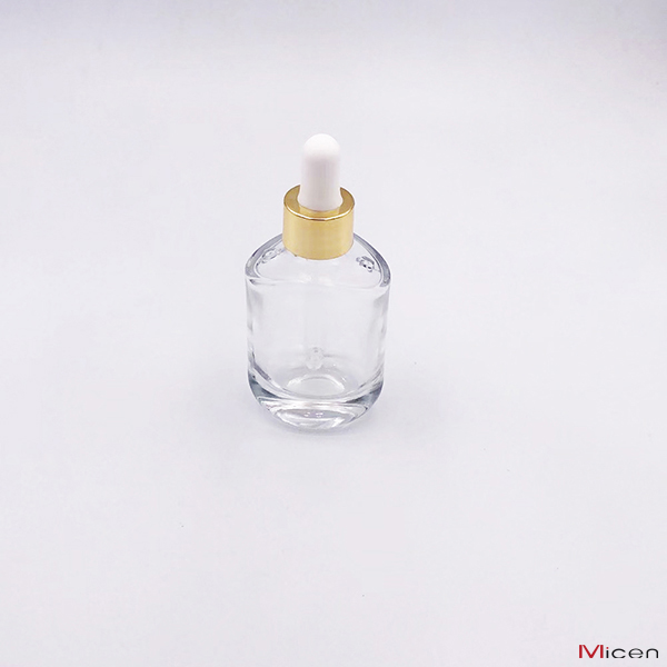 30ml Oval Thick base clear glass bottle with Teat dropper Featured Image