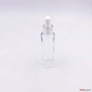 30 ml прозрачна стъклена бутилка с капкомер