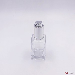 Flacon en verre transparent de 30 ml avec compte-gouttes