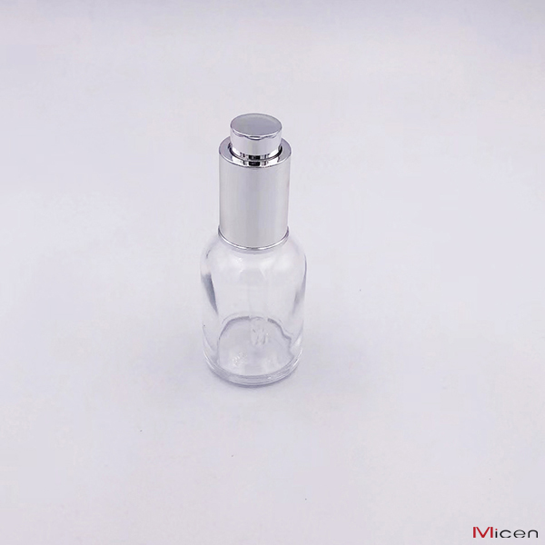 30ML Clear glass bottle with push button dropper Featured Image