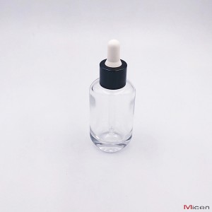 40ml Oval glass bottle with Teat dropper