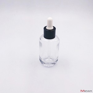 40ml Oval glass bottle na may Teat dropper