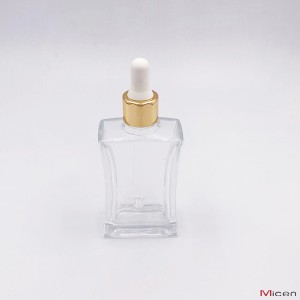 45ml Clear glass thick base bottle with Teat dropper
