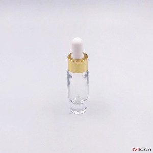 Стъклена бутилка с дебелина 8 ml с биберон с капкомер