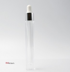 8ml Square thick base glass bottle with Teat dropper