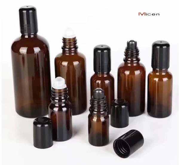 5-100ml amber roller glass bottle Featured Image
