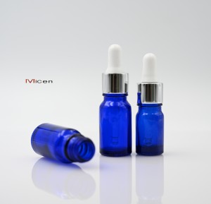 5-100ml Cobalt glass bottle with dropper