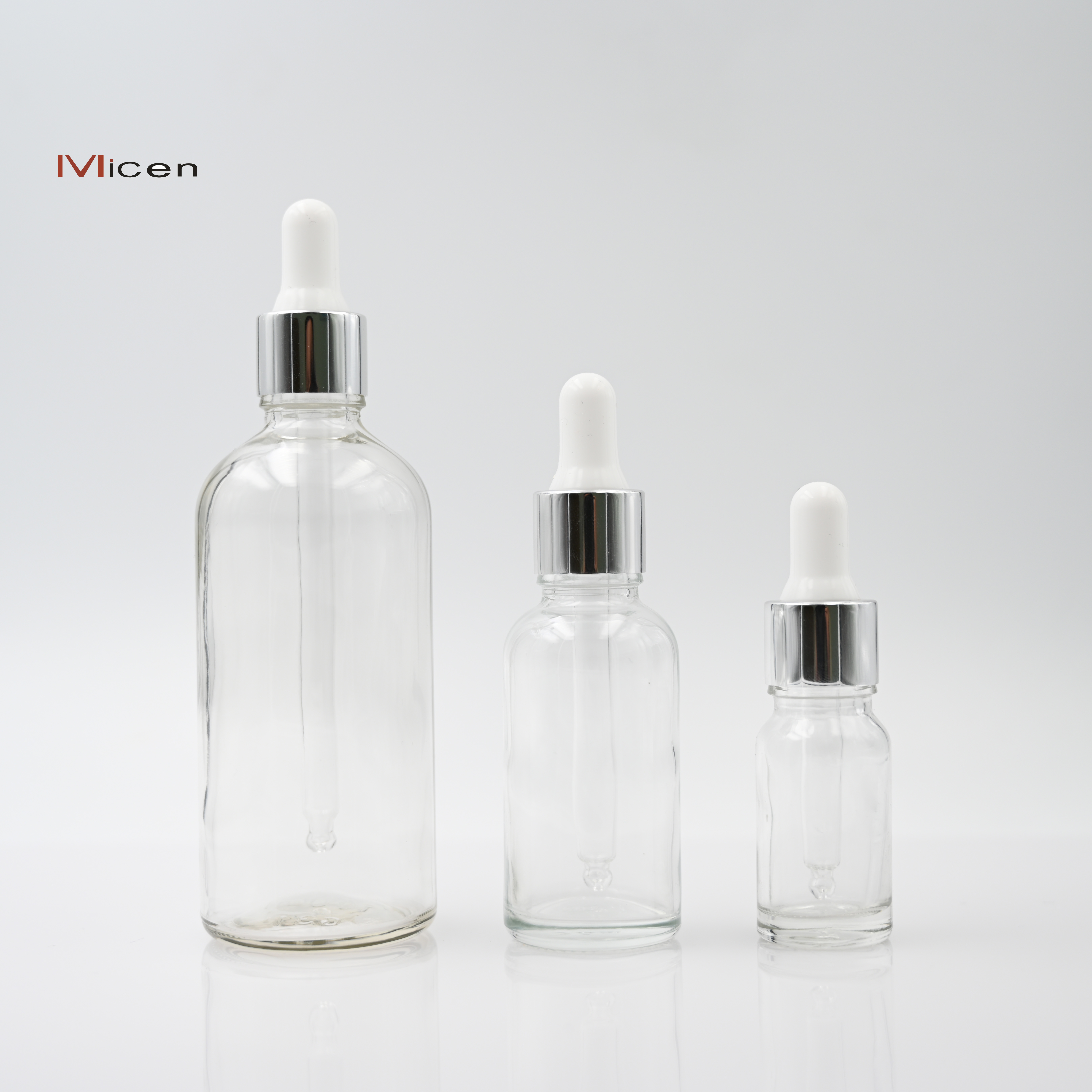 5-100ml Clear  glass bottle with dropper Featured Image