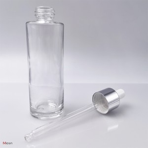 30ml Clear glass thick base bottle with Teat dropper