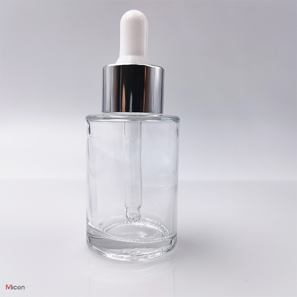 20ml Thick base  clear  glass bottle with dropper Featured Image