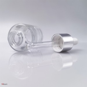 20ml Thick base  clear  glass bottle with dropper