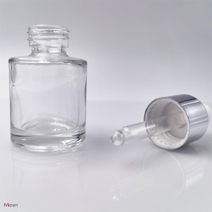 15ml Thick base clear glass bottle with Teat dropper
