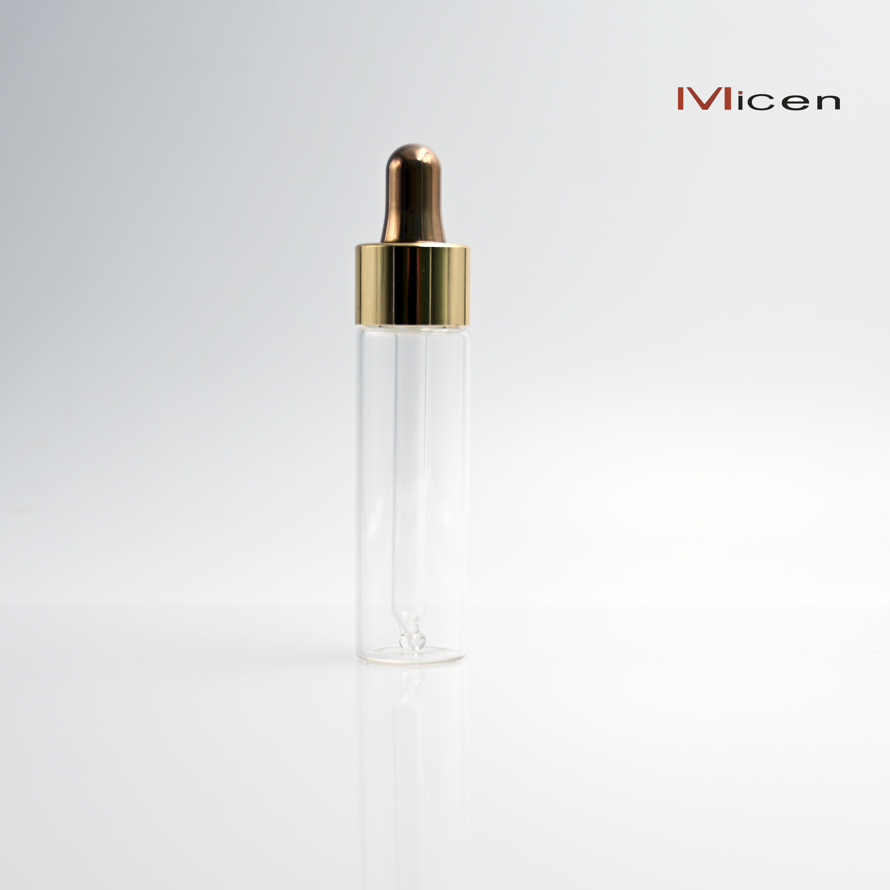 20ml clear glass bottle with shiny UV Teat Dropper Featured Image